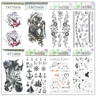 Тату 20,5х10 см, "Temporary tattoo" - інтернет-магазин optom-k.com