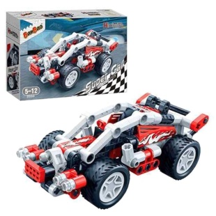 Конструктор, 138 деталей, в коробке 19х14х4 см см, "Супер автомобиль. Молния", BanBao - интернет-магазин optom-k.com