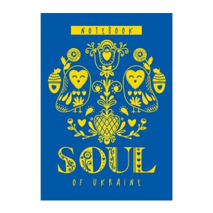 Блокнот на скобе, А6, 48 листов, клетка, мягкая обложка, матовая ламинация, Мандарин - интернет-магазин optom-k.com