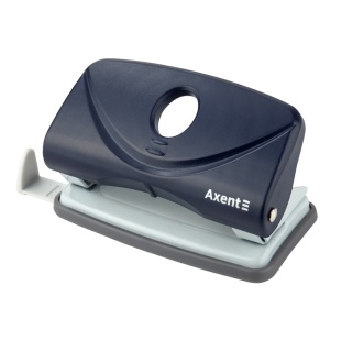 Дырокол, 10 листов, пластиковый, синий цвет, "Welle-2", AXENT - интернет-магазин optom-k.com