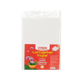 Гофрокартон, А4, 160±10 г/м2, белый цвет, MAXI - интернет-магазин optom-k.com