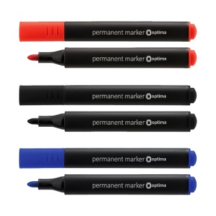 Маркер перманентный, 2 мм, треугольный, OPTIMA - интернет-магазин optom-k.com