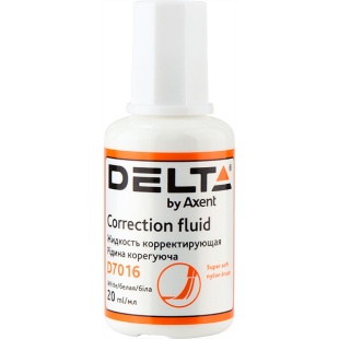 Корректор жидкий, 20 мл, с кисточкой, AXENT - интернет-магазин optom-k.com