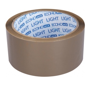 Скотч, 45 мм х 61 м, пакувальний, коричневий колір, "Light", ECONOMIX - інтернет-магазин optom-k.com