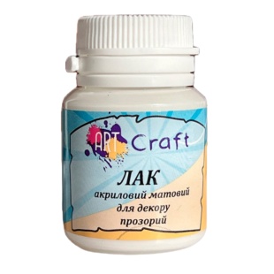 Лак акриловый, матовый, 20 мл, ARTCRAFT - интернет-магазин optom-k.com