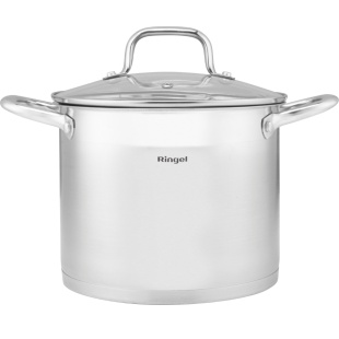 Кастрюля, 16 см, 2,5 л, нержавеющая сталь, с крышкой, "Curry", RINGEL - интернет-магазин optom-k.com