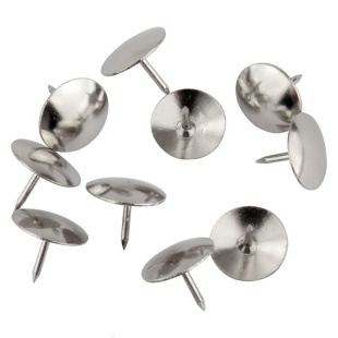 Кнопки - гвоздики,  50 штук, никелированные, AXENT - интернет-магазин optom-k.com