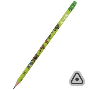 Карандаш графитный, НВ, трехгранный, с резинкой, "NT", KITE канцелярия - интернет-магазин optom-k.com