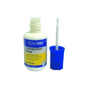 Корректор жидкий, 20 мл, с кисточкой, ECONOMIX - интернет-магазин optom-k.com