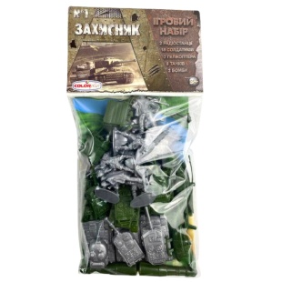 Набор солдатиков, 30 элементов, пластиковых, "Защитник", Colorplast. - интернет-магазин optom-k.com