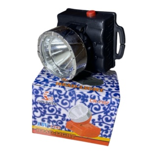 Фонарик, 6х7х8 см, пластиковый, на батарейках, с креплением для головы, в коробке 5,5х8,6х6,2 см - интернет-магазин optom-k.com