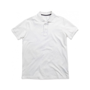 Поло мужское, размер S, хлопок, белый цвет, Stedman - интернет-магазин optom-k.com