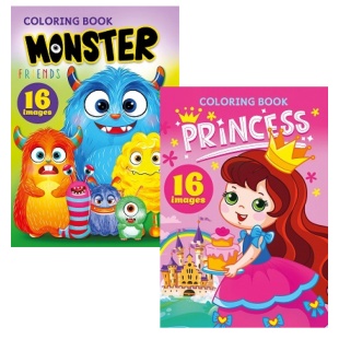 Раскраска, А5, 16 листов, на скобе,Мандарин - интернет-магазин optom-k.com