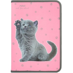 Папка-пенал пластикова на молнии Maxi, А4, MAXI - интернет-магазин optom-k.com