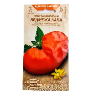 Томат, 0,1 г, "Ведмежа Лапа", Насіння України - интернет-магазин optom-k.com