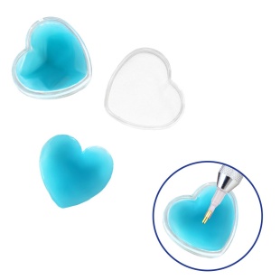 Клей-гель для алмазной мозаики, 15х28 мм, "Сердце" - интернет-магазин optom-k.com