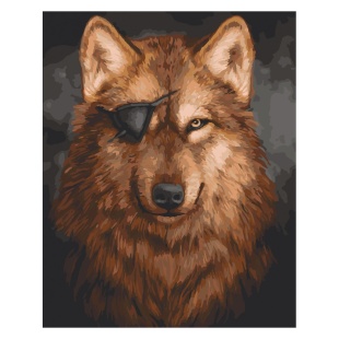 Картина по номерам, 40х50 см, с набором красок и 3 кисточками, "Вервольф" - интернет-магазин optom-k.com