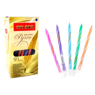 Ручка масляная, 0,5 мм, "Cheers", Golden - интернет-магазин optom-k.com