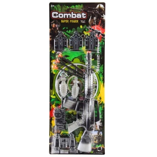 Набор полицейского, автомат, рация, бинокль, на планшете 63,5х21х3,55 см - интернет-магазин optom-k.com