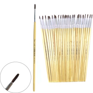 Кисточка для рисования, № 1, пони, круглая, A-Plus - интернет-магазин optom-k.com