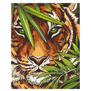 Картина по номерам, 40х50 см, с набором красок и 3 кисточками, "Охотник" - интернет-магазин optom-k.com