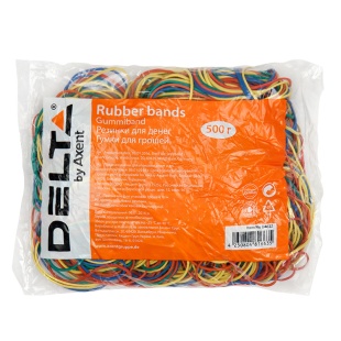 Резинки для денег,  500 г, цветные, AXENT - интернет-магазин optom-k.com