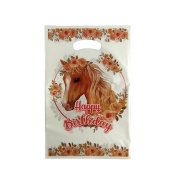 Упаковка пакетов подарочных, 16,5х25,5 см, 10 шт, 25 мкм, полиэтиленовые, "Кінь" - интернет-магазин optom-k.com