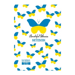 Блокнот на скобе, А6, 48 листов, клетка, мягкая обложка, матовая ламинация, Мандарин - интернет-магазин optom-k.com