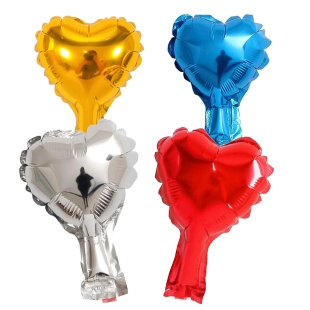 Воздушный шар, фольгированный, 12 см, "Сердце" - интернет-магазин optom-k.com