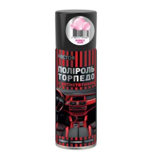 Паліроль для торпеди, 200 мл, в аерозольній упаковці, "Bubble Gum" RECTOR - інтернет-магазин optom-k.com