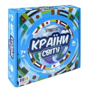 Игра настольная, украиноязычная, в коробке 25х26х5 см, "Країни світу", Strateg - интернет-магазин optom-k.com