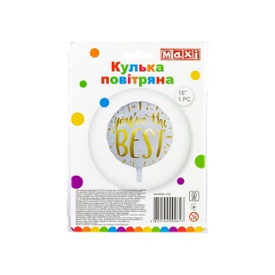 Повітряна куля, 36х36 см, фігурна, фольгована, MAXI  - інтернет-магазин optom-k.com