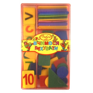 Набор математический, "Учимся считать", с пластиковыми карточками цифр, Irbis - интернет-магазин optom-k.com