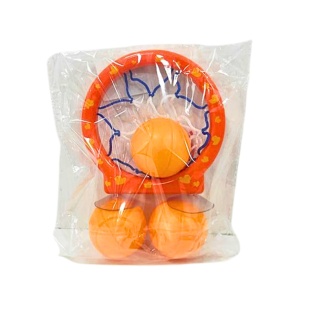 Набор баскетбольный, кольцо на присоске, 3 мячика, в пакете 22х18х5 см - интернет-магазин optom-k.com