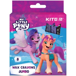 Карандаши цветные, восковые, 8 цветов, диаметр 12 мм, "LP", KITE канцелярия - интернет-магазин optom-k.com