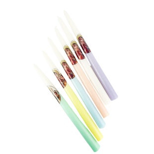 Свеча-конус,28 см, микс, цветная, "Икона" - интернет-магазин optom-k.com