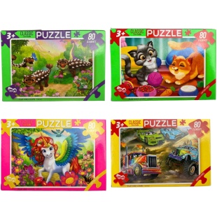 Пазл картонний, 80 елементів, пазл 23х16,5 см, Danko toys Пазл картонний, 80 елементів, пазл 23х16,5 см, Danko toys - інтернет-магазин optom-k.com