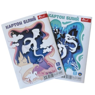 Картон белый, А4, 6 листов, двусторонний, "FAIRY TALE", СКАТ - интернет-магазин optom-k.com