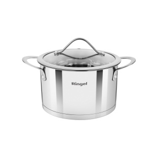 Каструля, 16 см, 1.9 л, металева, з кришкою, "FUSION", RINGEL - інтернет-магазин optom-k.com