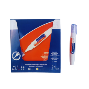 Корректор-ручка, 7 мл, белый корпус, Ellot - интернет-магазин optom-k.com