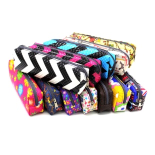 Пенал-косметичка, 18х4х6 см, 1 отделение, цветной, асорти, Leader - интернет-магазин optom-k.com