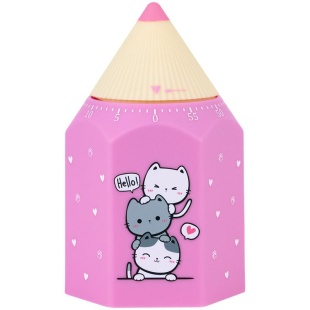 Таймер механічний,68х59х112 мм, "Cute Cats", KITE канцелярія - інтернет-магазин optom-k.com