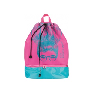 Рюкзак спортивный, 44х32 см, на одно плечо, голубовато-розовый цвет, COOLFORSCHOOL - интернет-магазин optom-k.com