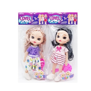 Кукла маленькая, с аксессуарами, в пакете 9х5х23 см - интернет-магазин optom-k.com