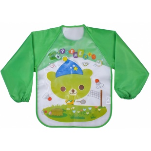 Фартук детский, 37х50 см, для творчества, зеленый, MAXI - интернет-магазин optom-k.com