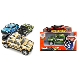 Внедорожник военный, 11 x 5 x 4.5 см, 3 вида, инерционный, пластиковый, DIY TOYS - интернет-магазин optom-k.com