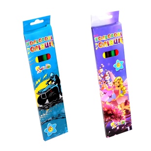 Карандаши цветные, 6 цветов, "Незнайка" - интернет-магазин optom-k.com