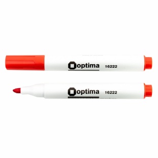 Маркер для досок, 2-3 мм, красный, OPTIMA - интернет-магазин optom-k.com