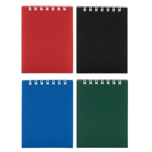 Блокнот, А7, 80 листов, верхняя спираль, клетка, твердый переплет, ECONOMIX - интернет-магазин optom-k.com