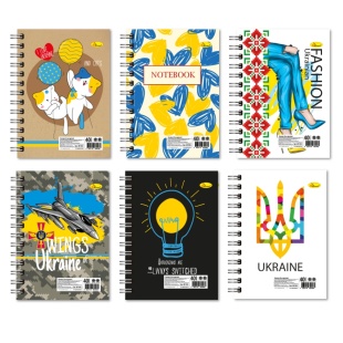 Блокнот на боковой спирали, А6, 40 листов, клетка, мягкая обложка, Апельсин - интернет-магазин optom-k.com